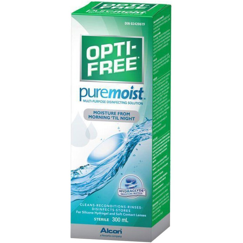 Opti-Free Pure Moist, soluție întreținere, 300 ml