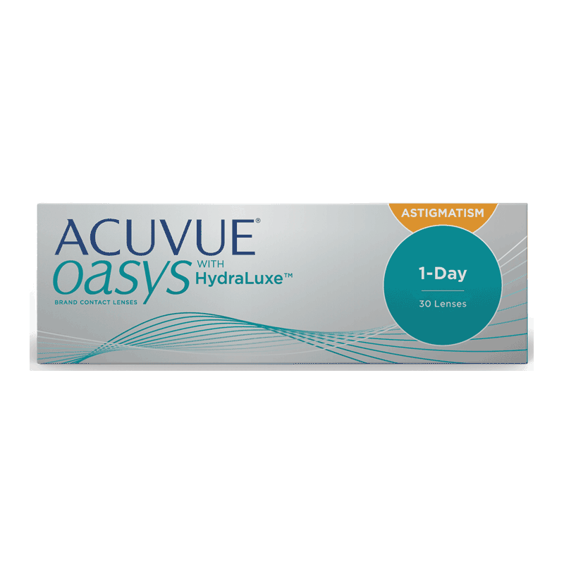 1 Day ACUVUE OASYS HydraLuxe Astigmatism, Cyl -0.75 (30 buc.)