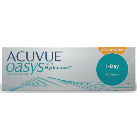 1 Day ACUVUE OASYS HydraLuxe Astigmatism, Cyl -0.75 (30 buc.)